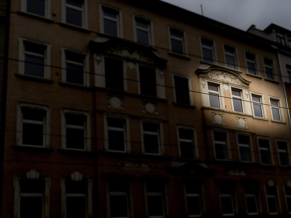 Die Lage der Wohnung in dem Haus in Leipzig